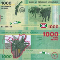 BURUNDI, 1000 FRANCS, 2015, P51, UNC, DESIGN BANANA TREE - Burundi