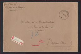 Ongefrankeerde Brief Aangetekend Met Stempel MORESNET Op 20/10/1949 (Oostkanton - Canton De L'est) , Geen Taxe ! LOT 297 - Portofreiheit