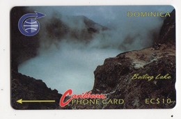 DOMINIQUE REF MV CARDS DOM-3A EC$10 Année 1990 CN 3CDMA BOLLING LAKE - Dominica