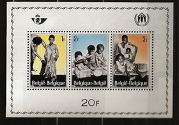Belgique 1966 N° BF 43 ** Réfugiés, Europe, Pauvreté, Habillage, Nourriture, Attente, Maigreur, Assiette, Protection - Blokken 1962-....
