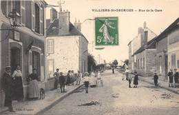 77-VILLIERS-SAINT-GEROGES- RUE DE LA GARE - Villiers Saint Georges