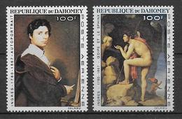 DAHOMEY  - TABLEAUX INGRES - POSTE AERIENNE YT 53/54 ** MNH - COTE 2006 = 7.8 EUR - Benin - Dahomey (1960-...)