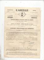 Assurance , 2 Pages ,  L'ABEILLE , Avenant D'extension De Garantie , Agence De Niort , 1905 , Frais Fr 1.65 E - Banco & Caja De Ahorros