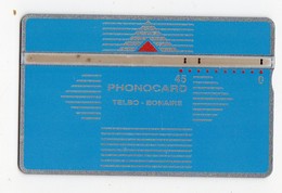 ANTILLES NEERLANDAISES BONNAIRE REF MV CARDS BON-5a  TELBO- CN 305A 45 U Année 1993  2000 Ex RARE - Antillen (Niederländische)