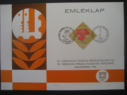 Ungarn 1984- Sondermarke Mit Sonderstempel 1984 - Cartas & Documentos