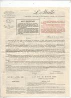 Assurance , 4 Pages ,  L'ABEILLE ,loi Du 31 Mars 1905 , Frais Fr 1.75 E - Bank & Versicherung