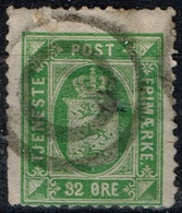 Danemark - 1875 - Y&T N° Service 10 Oblitéré - Dienstzegels