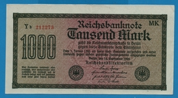 DEUTSCHES REICH 1000 Mark Code MK	15.09.1922	# Yb 212273 P# 76g - 1000 Mark