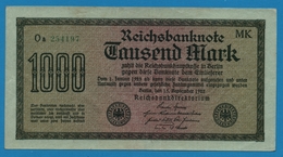 DEUTSCHES REICH 1000 Mark Code MK	15.09.1922	# Oa 254197 P# 76h - 1000 Mark