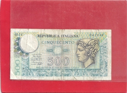 REPUBLICA ITALIANA . BIGLIETTO DI STATO A CORSO LEGAL . 500 LIRE . Serie M31 . N° 842848 . 2 SCANES - 500 Lire