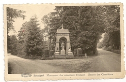 ROSSIGNOL - Monument Des Coloniaux Français - Entrée Des Cimetières. Oblitération Marbehan, 1954. - Tintigny