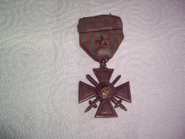 Militaria Décoration Croix De Guerre 1914-18 WW1 - 1914-18