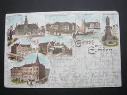 EMDEN     , Schöne Karte Um 1900 - Emden