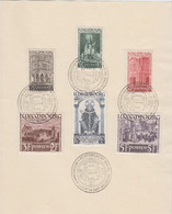 LUXEMBOURG      1938        N °  300 / 305     Pentecote 1939        COTE   25 € 00 - Lettres & Documents