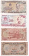 Vietnam 4 Billets 10, 200 , 500 Et 1000 Dong , Billets Ayant Circulés - Vietnam