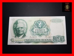 NORWAY 50 Kroner 1981  P. 37 D  AU + - Norvège