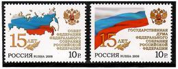 Russia 2008 . State Duma, Federal Assembly(Flags). 2v: 10, 10.     Michel # 1510-11 - Ongebruikt