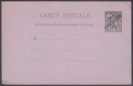 1892. NLLE CALACONIE. CARTE POSTALE COLONIES POSTES REPUBLIQUE FRANCAISE.  10 C. Blac... () - JF322029 - Cartas & Documentos