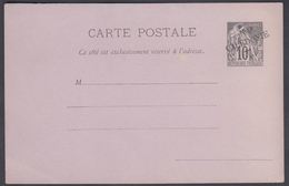 1892. NLLE CALACONIE. CARTE POSTALE COLONIES POSTES REPUBLIQUE FRANCAISE.  10 C. Blac... () - JF322030 - Lettres & Documents