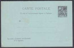 1892. NLLE CALACONIE. CARTE POSTALE COLONIES POSTES REPUBLIQUE FRANCAISE Double.  10 ... () - JF322043 - Covers & Documents