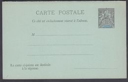 1900. NLLE CALACONIE ET DEPENDANCES. CARTE POSTALE. Double. 10 C. + 10 C. RESPONSE Bl... () - JF322048 - Lettres & Documents