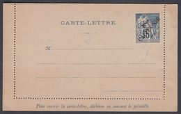 1892. NLLE CALACONIE. CARTE-LETRE COLONIES POSTES REPUBLIQUE FRANCAISE Double.  15 C.... () - JF322052 - Storia Postale