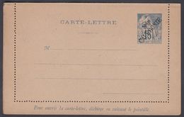 1892. NLLE CALACONIE. CARTE-LETRE COLONIES POSTES REPUBLIQUE FRANCAISE Double.  15 C.... () - JF322053 - Cartas & Documentos