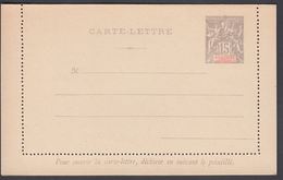 1900. NLLE CALACONIE ET DEPENDANCES. CARTE-LETTRE. 15 C. Gray.  () - JF322056 - Briefe U. Dokumente