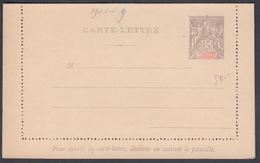 1900. NLLE CALACONIE ET DEPENDANCES. CARTE-LETTRE. 15 C. Gray.  () - JF322057 - Covers & Documents