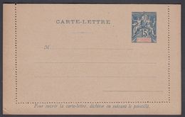 1900. NLLE CALACONIE ET DEPENDANCES. CARTE-LETTRE. 15 C. Blue.  () - JF322061 - Briefe U. Dokumente