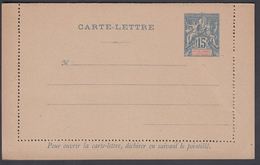 1900. NLLE CALACONIE ET DEPENDANCES. CARTE-LETTRE. 15 C. Blue.  () - JF322063 - Storia Postale