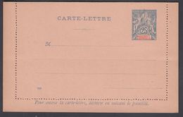 1900. NLLE CALACONIE ET DEPENDANCES. CARTE-LETTRE. 25 C. Blue.  () - JF322066 - Covers & Documents