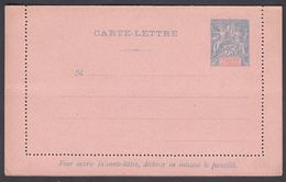 1900. NLLE CALACONIE ET DEPENDANCES. CARTE-LETTRE. 25 C. Blue.  () - JF322068 - Covers & Documents