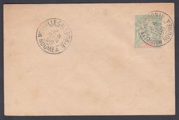 1896. NLLE CALACONIE ET DEPENDANCES. Envelope 115 X 75 Mm. 5 C. Green.  NOUVELLE CALA... () - JF322078 - Brieven En Documenten