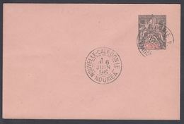 1896. NLLE CALACONIE ET DEPENDANCES. Envelope 115 X 75 Mm. 25 C. Black.  NOUMEA NELLE... () - JF322097 - Storia Postale