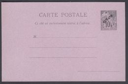 1892. GUYANE. CARTE POSTALE COLONIES POSTES REPUBLIQUE FRANCAISE.  10 C. Black.  () - JF322132 - Briefe U. Dokumente
