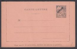 1892. GUYANE. CARTE-LETTRE COLONIES POSTES REPUBLIQUE FRANCAISE.  25 C.  Black.  () - JF322172 - Storia Postale
