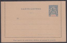 1900. GUYANE. CARTE-LETTRE.  15 C.  Blue.  () - JF322179 - Lettres & Documents