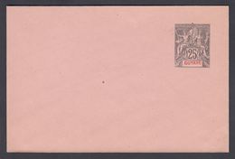 1900. GUYANE. Envelope. 115 X 75 Mm.  25 C.  Black.  () - JF322220 - Cartas & Documentos
