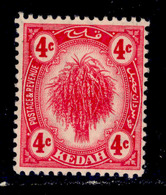 ! ! Kedah - 1921 Sheat Of Rice 4c - Scott 28 - MH (Z035) - Kedah