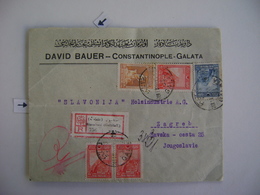 TURKEY - LETTER SENT FROM STAMBOUL - GALATA TO ZAGREB (YUGUSLAVIA) IN 19 ?? IN THE STATE - Covers & Documents