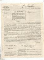 Assurance , 4 Pages ,  L'ABEILLE ,loi Du 31 Mars 1905 , Frais Fr 1.85 E - Banca & Assicurazione