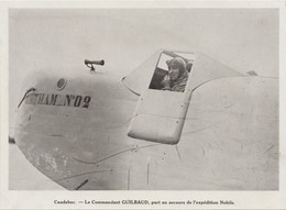 PHOTO PRESSE  DOCUMENT  17 Cm  X  12   Cm Caudebec Le Commandant GUILBAUD, Part Au Secours De L'expédition Nobile - Flieger