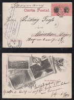 Brazil Brasil 1898 Picture Postcard RIO DE JANEIRO + PETROPOLIS To MUNICH Germany - Covers & Documents