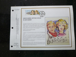 BELG.1990 2387 : “ JEUGD EN MUZIEK ” Filatelistische Kaart Zijde NL.(CEF), Gelimiteerde Oplage - 1991-00