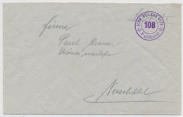 Feldpostbrief Mit Truppenstempel SCHW. MOT. KAN. BTTR. 108 - FELDPOST - Abstempelungen