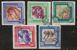 Russie 1957 N° Y&T : 1943 à 1947 Obl. - Gebruikt