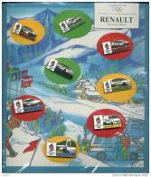 Pin's  Sport, Automobiles  RENAULT  Série  De 8  Pin's  RENAULT  J.O  ALBERVILLE  1992 - Renault