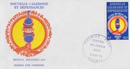 Enveloppe   FDC  1er   Jour   NOUVELLE   CALEDONIE    Festival   MELANESIA  2000   NOUMEA    1975 - FDC