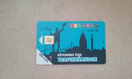 JOLIE CARTE A PUCE PIAF GOTEBORG SUEDE 300 UNITES TBE !!! - Schweden